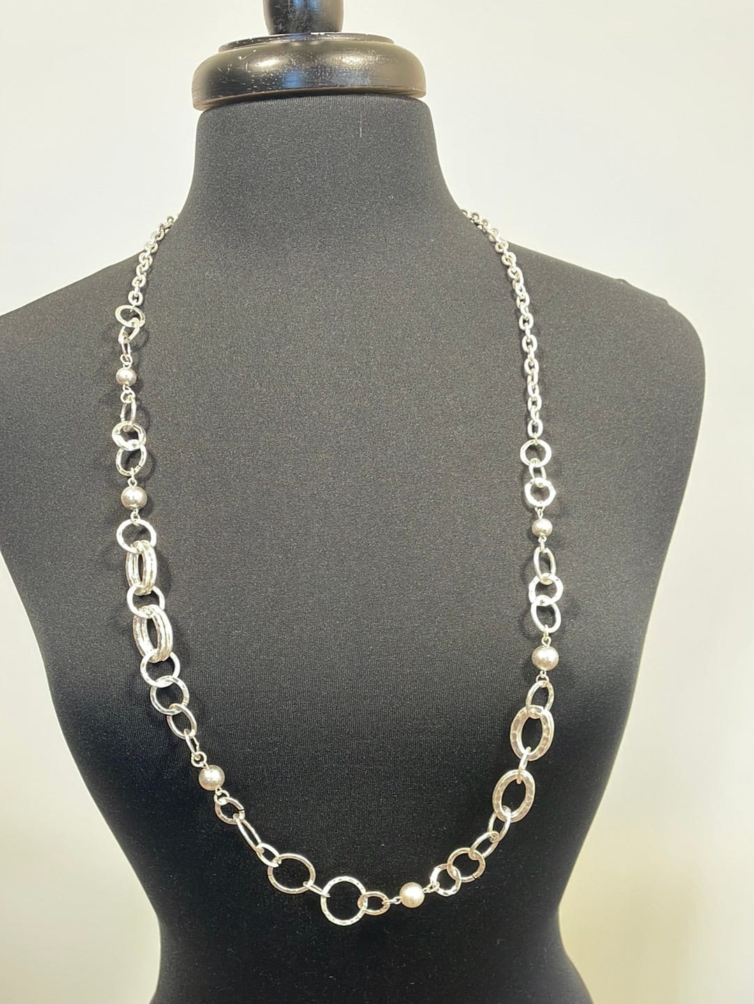 Silver Circle Chain Necklace