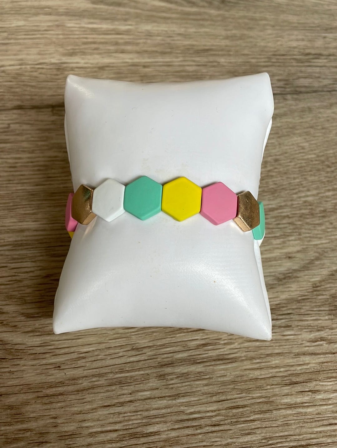 Mint Multi Hexagon Bracelet