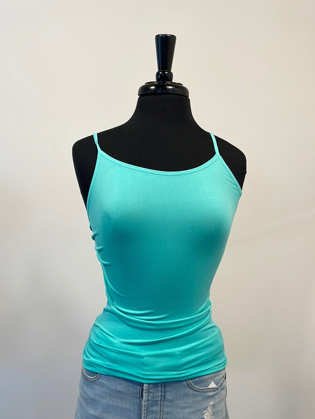 Mint Seamless Adjustable Strap Cami