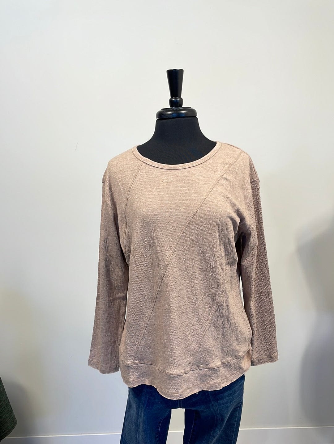 Taupe Texture Top