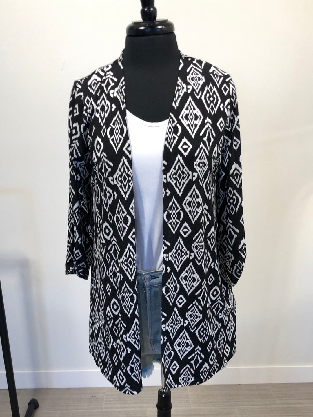 Black & White Aztec Cardigan