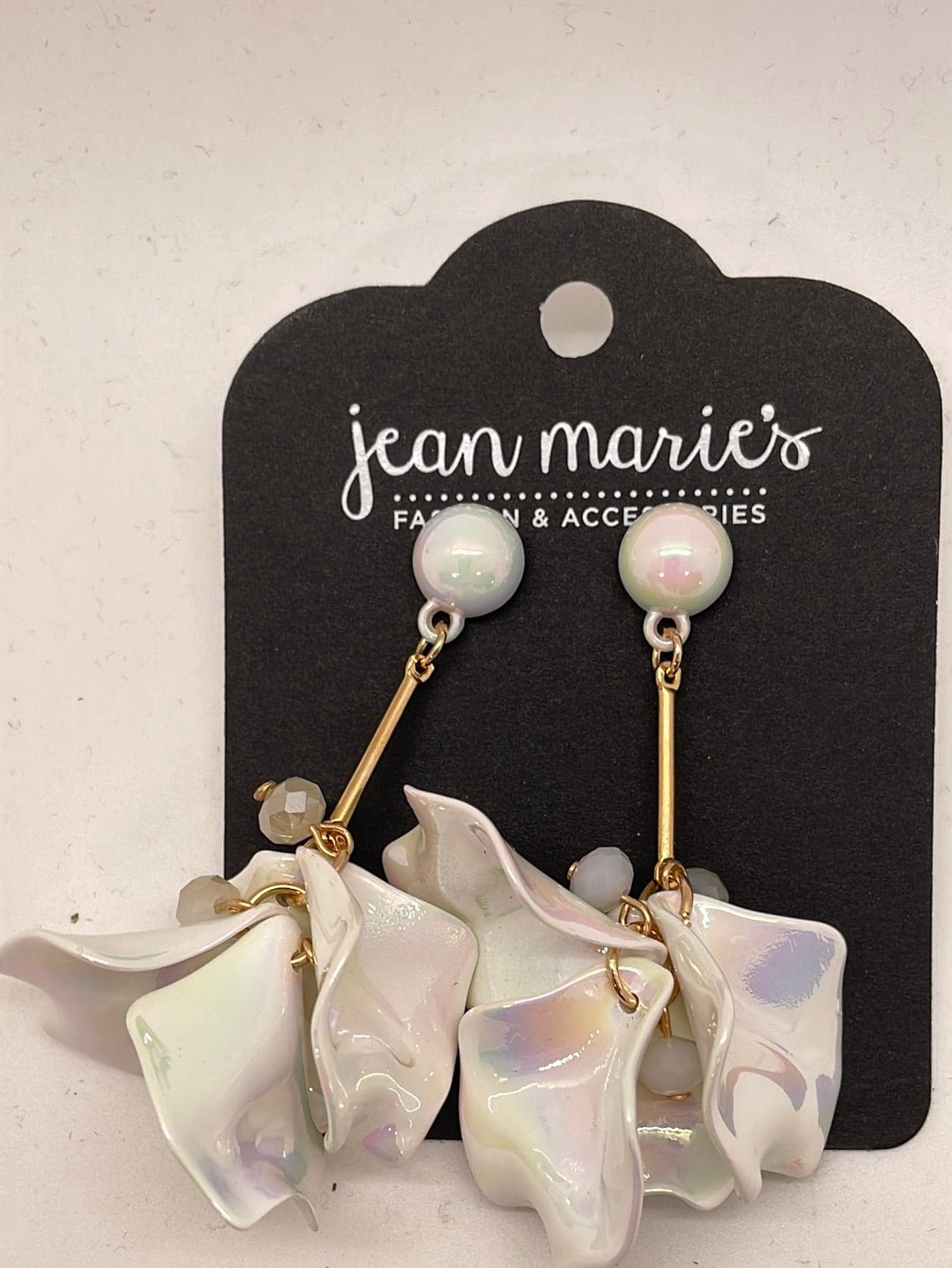 Pearlescent Floral Earring
