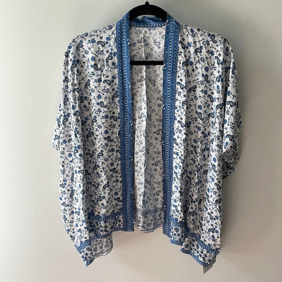 Country Blue Paisley Kimono
