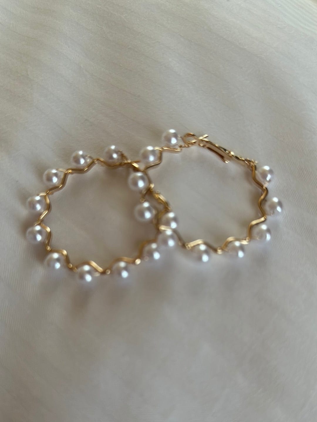 Pearl Hoop Earring