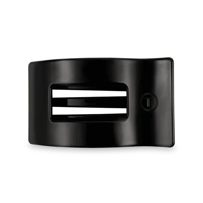 Jet Black Medium Flat Rectangle Clip