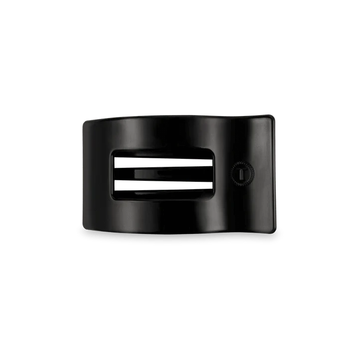 Jet Black Small Flat Rectangle Clip