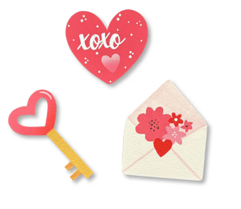 Key to my Heart Magnets S/3