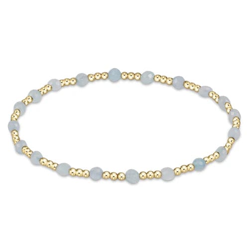 Gemstone Gold Sincerity 3mm - Aquamarine
