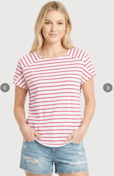 Fuchsia Striped Top