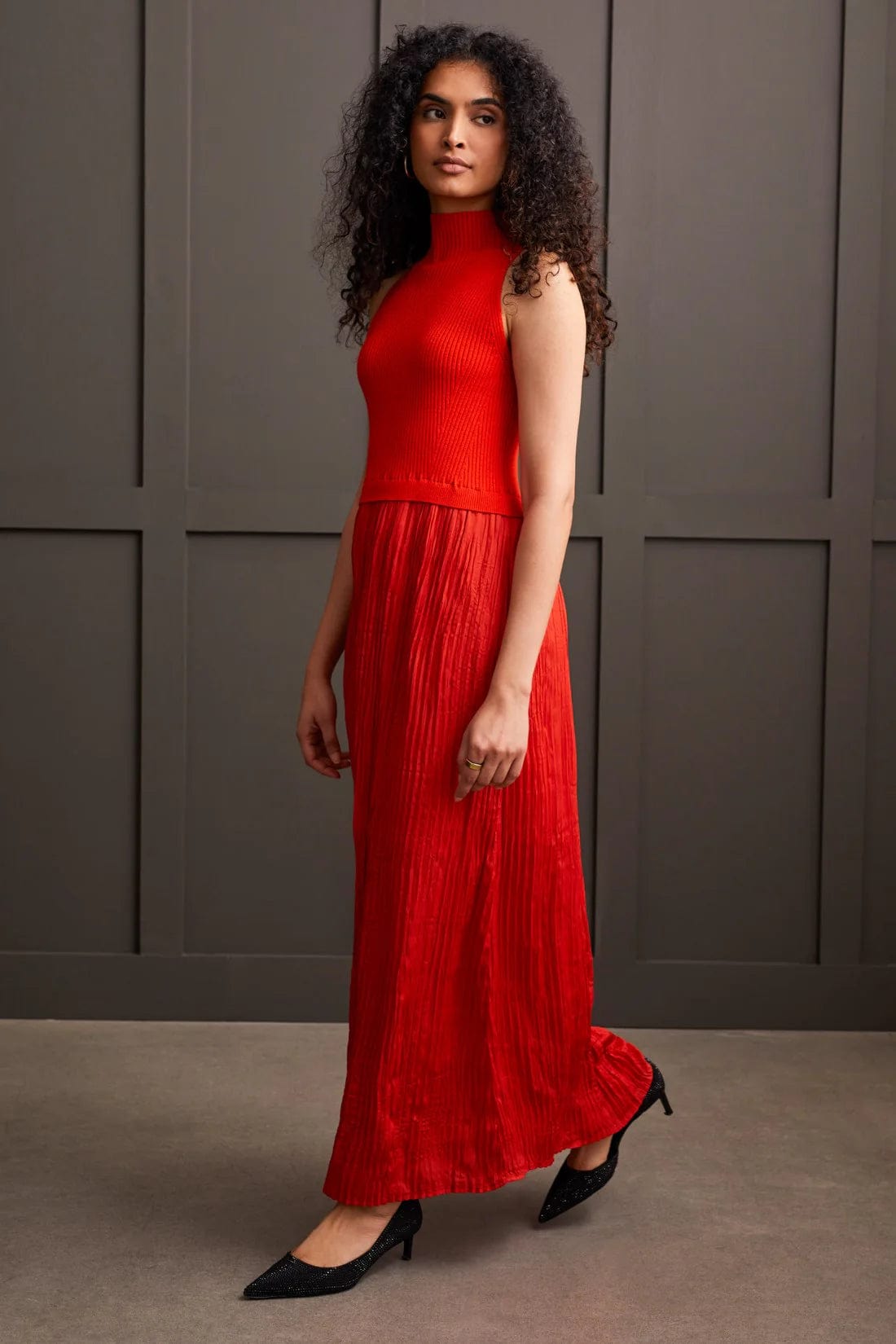 Crimson Twofer Maxi Dress