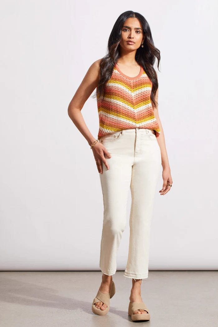 Ecru Sophia Micro Flare Crop Jeans
