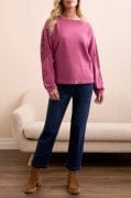 Roseberry Applique Detail Crew Neck
