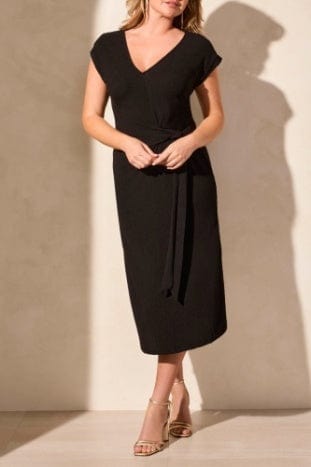 Black Front Tie Dress