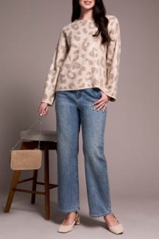 Sandstone Sequin Crewneck Sweater