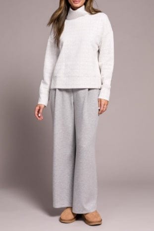 Frost Grey Long Sleeve Funnel Neck Top