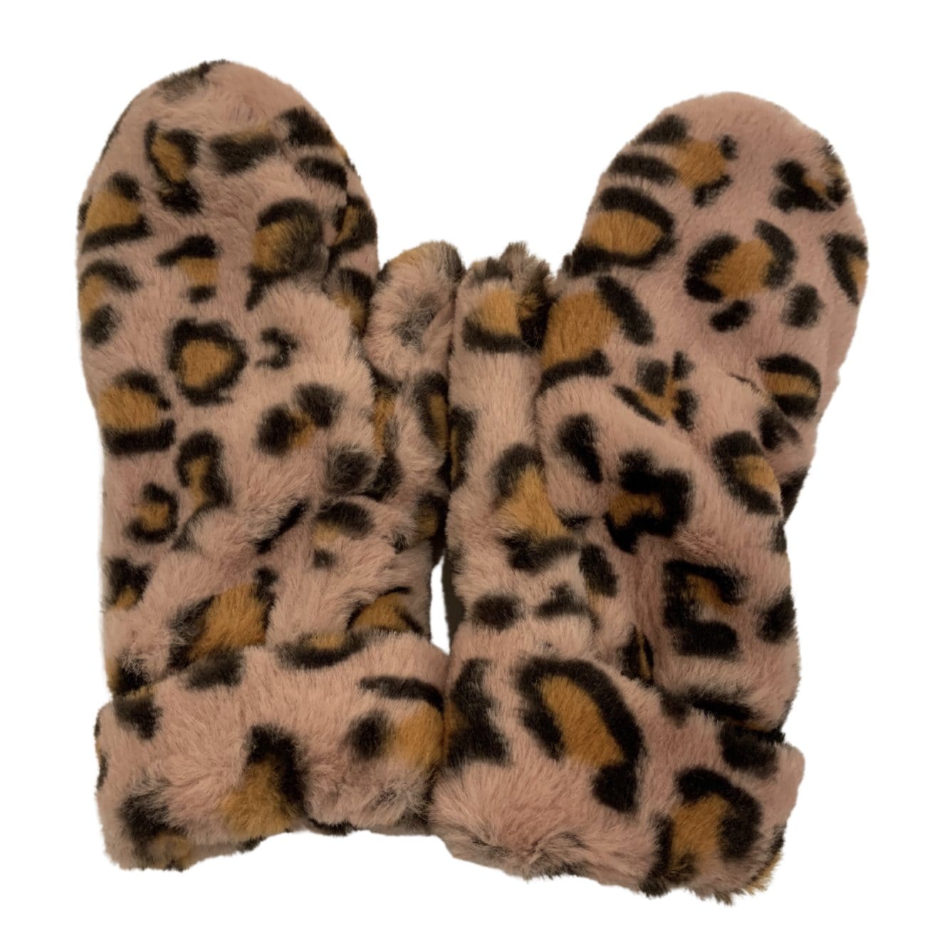 Leopard Print Convertible Mittens