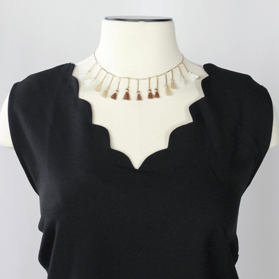 Tassel Trim Necklace