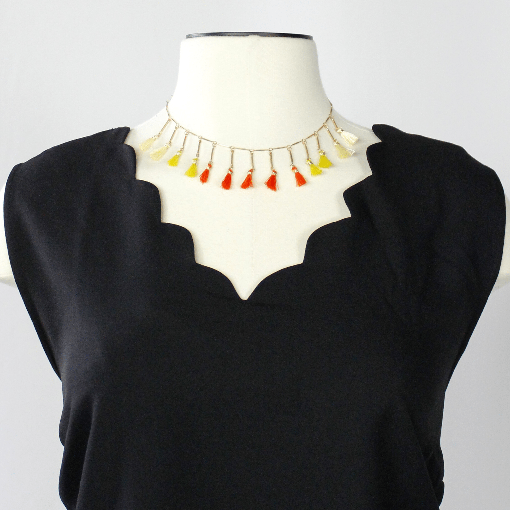 Tassel Trim Necklace