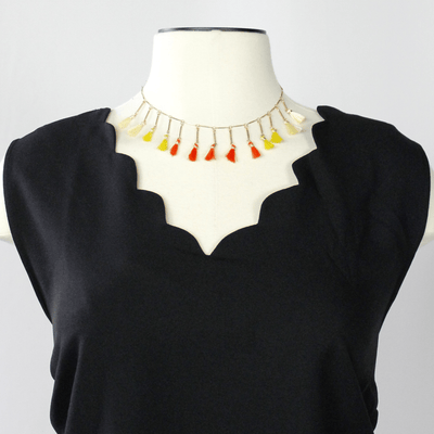 Tassel Trim Necklace