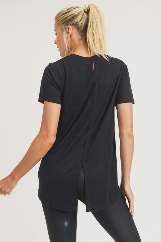 Athleisure Hi-Lo Back Shirt