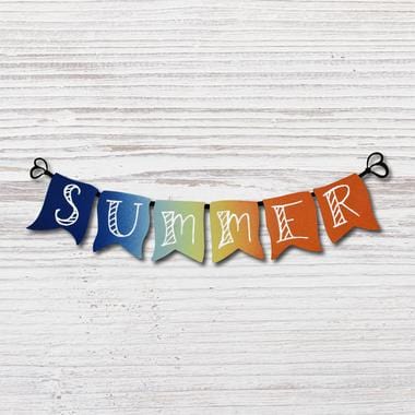 Summer Banner Magnet Sunset