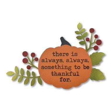 Pumpkin w/Always Thankful Magnet