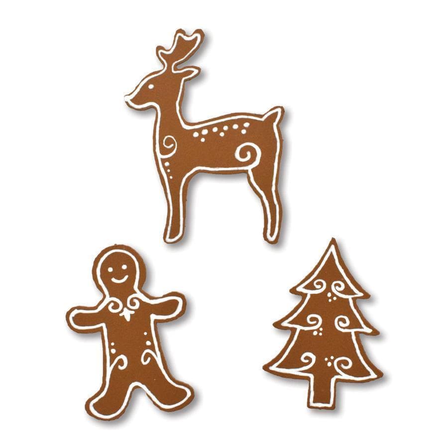Gingerbread Cookie Magnets S/3