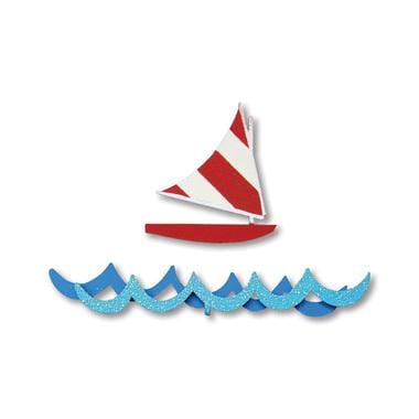 Sailboat & Waves Magnets S/2