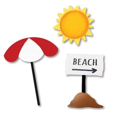 Beach Umbrella Magnets S/3