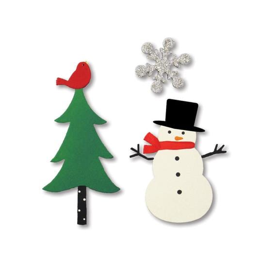 Snowman w/Tree Magnets S/3