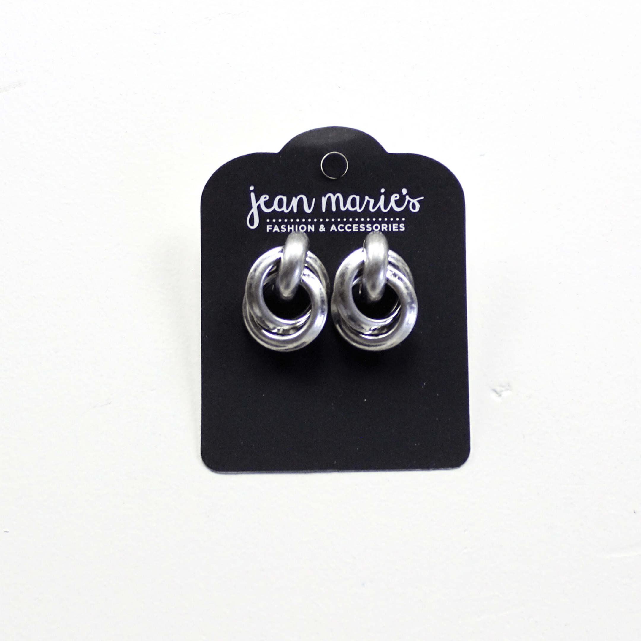 Silver Circle Stud Earring