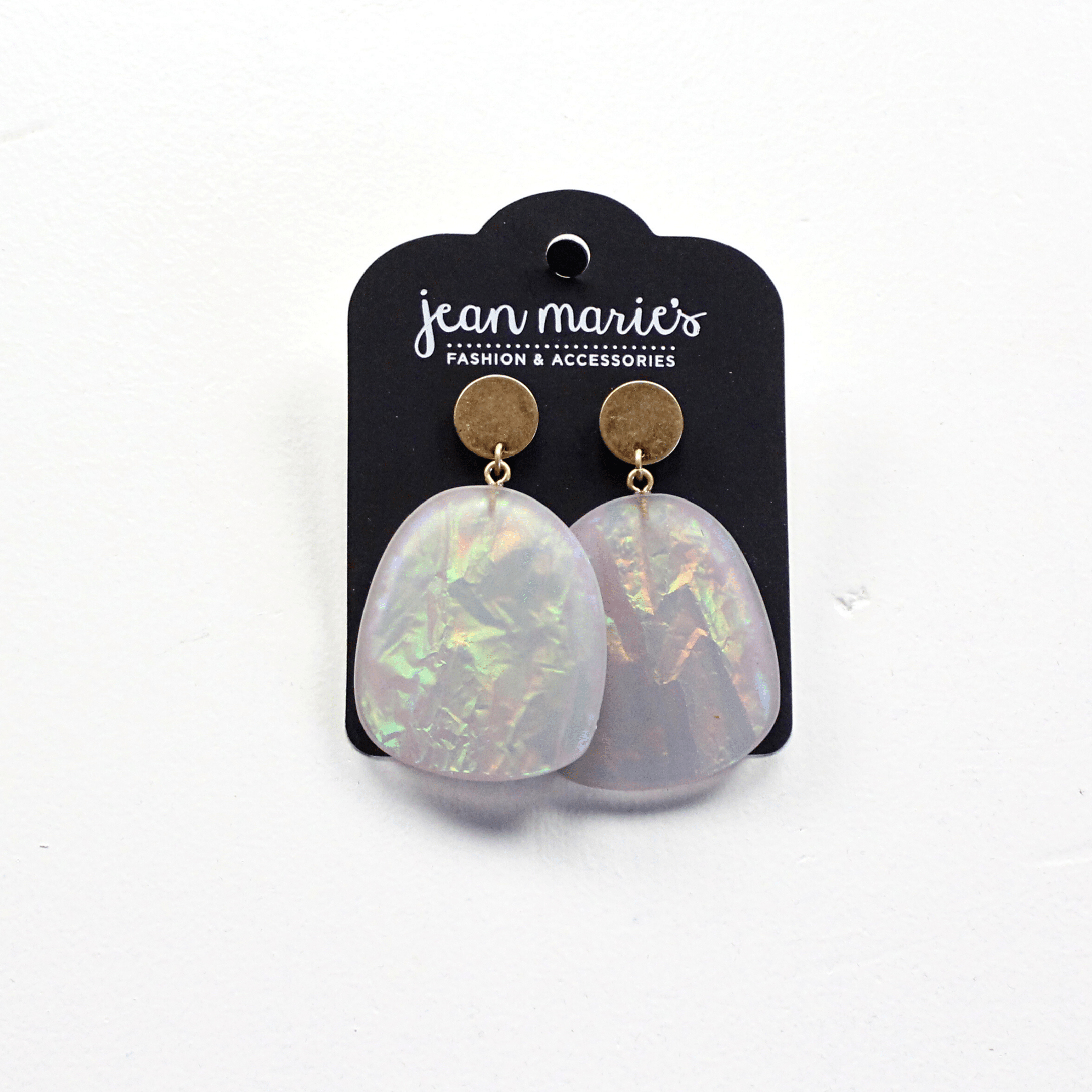 Rose Iridescent Earrings