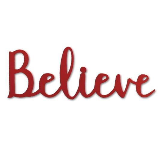 Believe Magnet Red