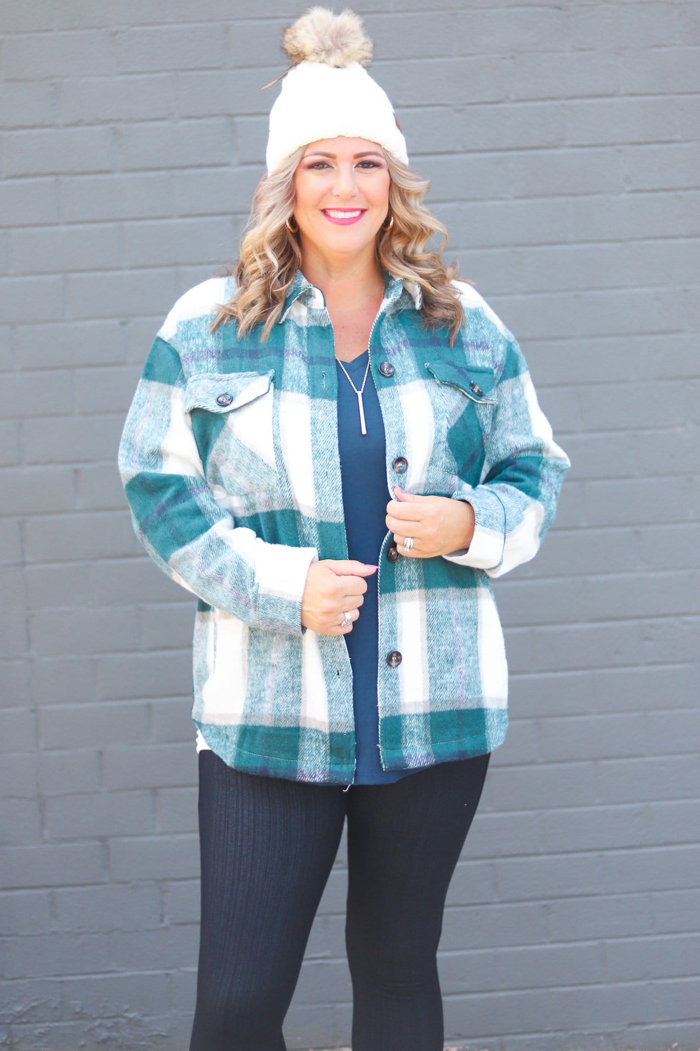 Green Ivory Plaid Shaket
