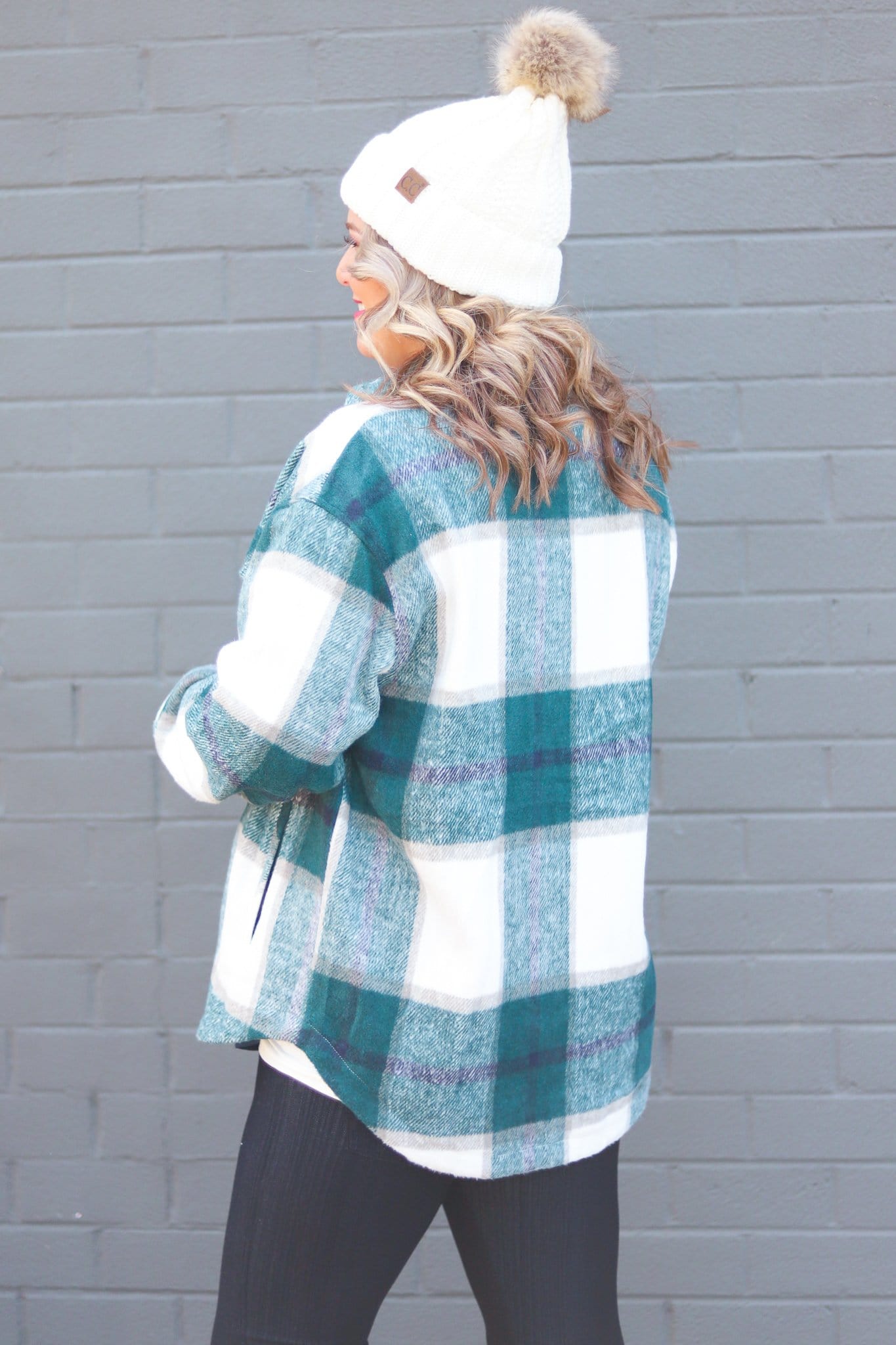 Green Ivory Plaid Shaket