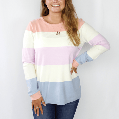 Stripe Round Neck Sweater