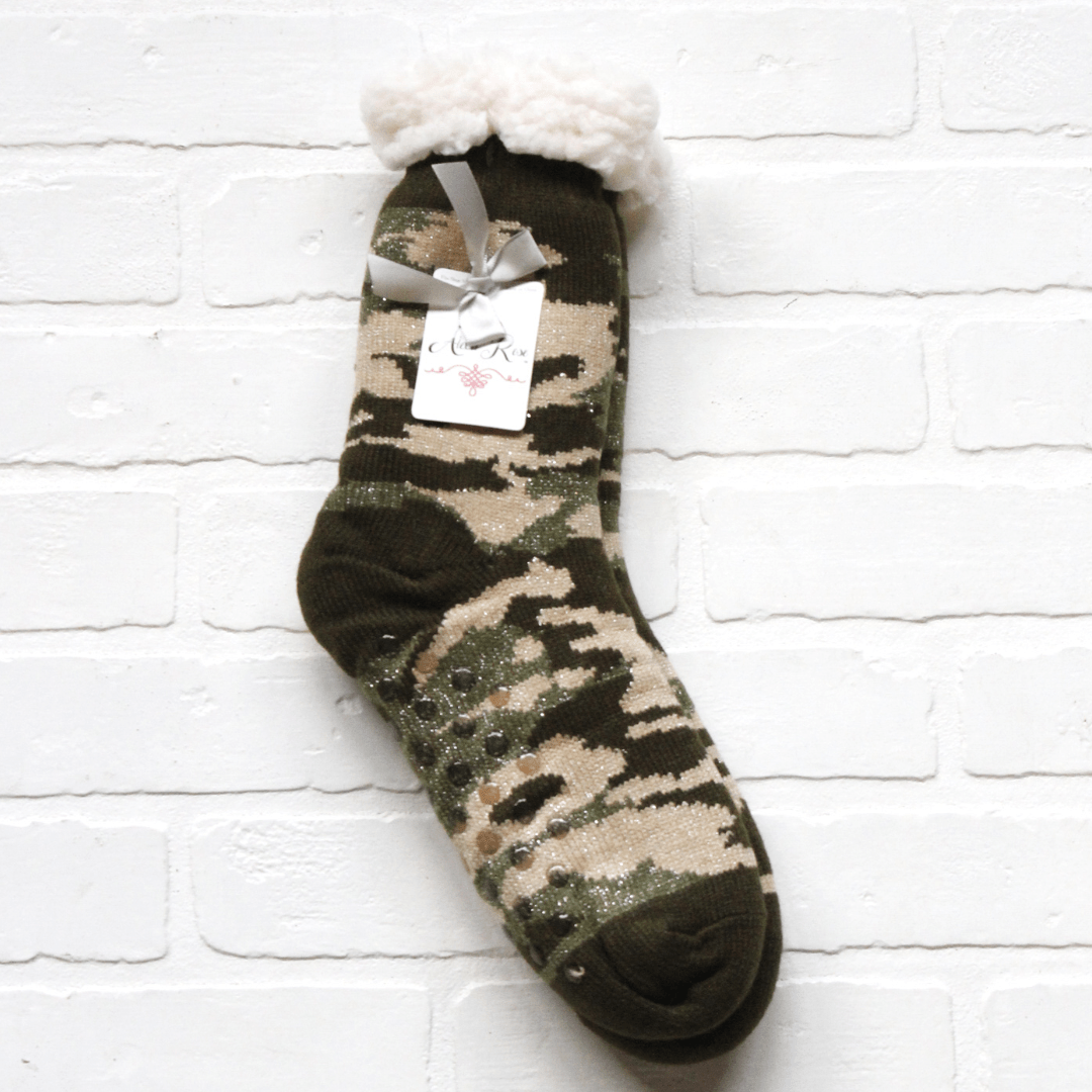 Camo Sherpa Bootie