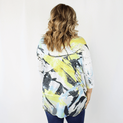 Black & Teal Modelia Top