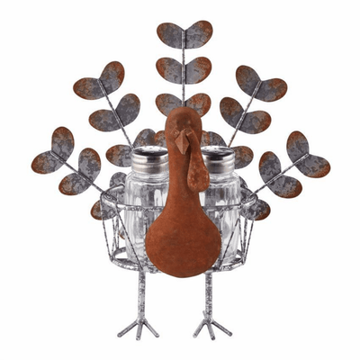 Turkey Salt & Pepper Caddy Set