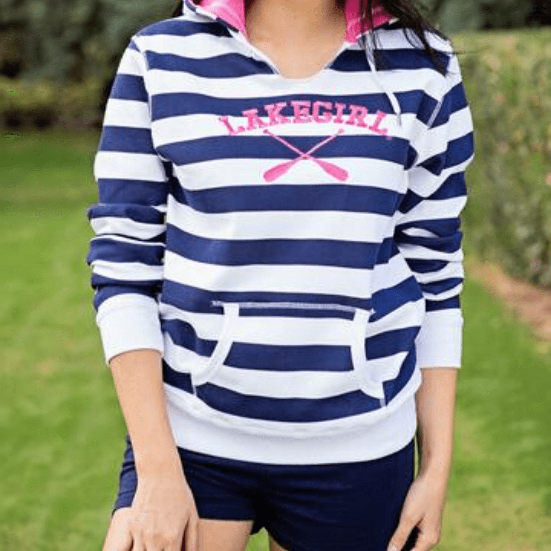 Medium Lake Girl Hoodie Navy Deal Steal 12-17-20