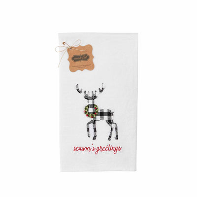 Deer French Knot Towel