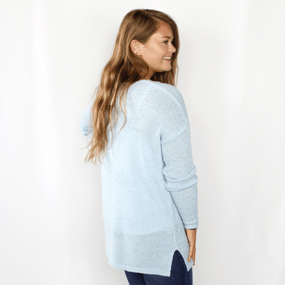 Blue Vneck Sweater