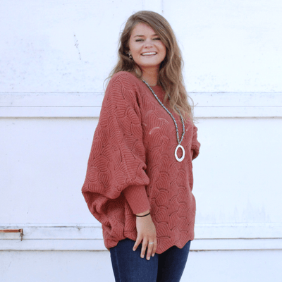 Open Weave Slouchy Sweater