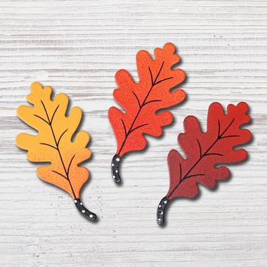 Oak Leaf Magnets S/3