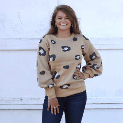Leopard Crew Sweater
