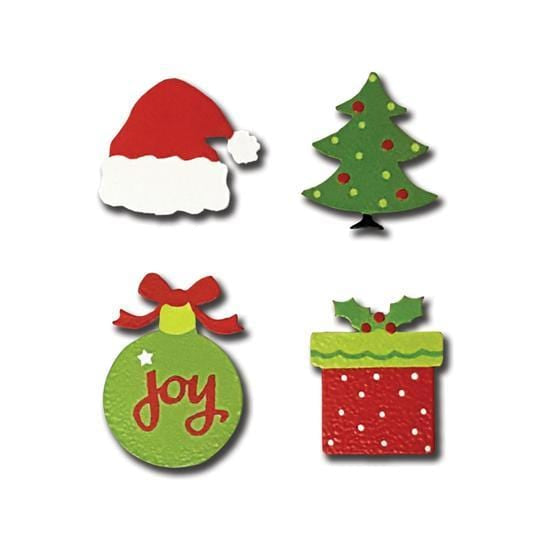 Joy Christmas Magnets S/4