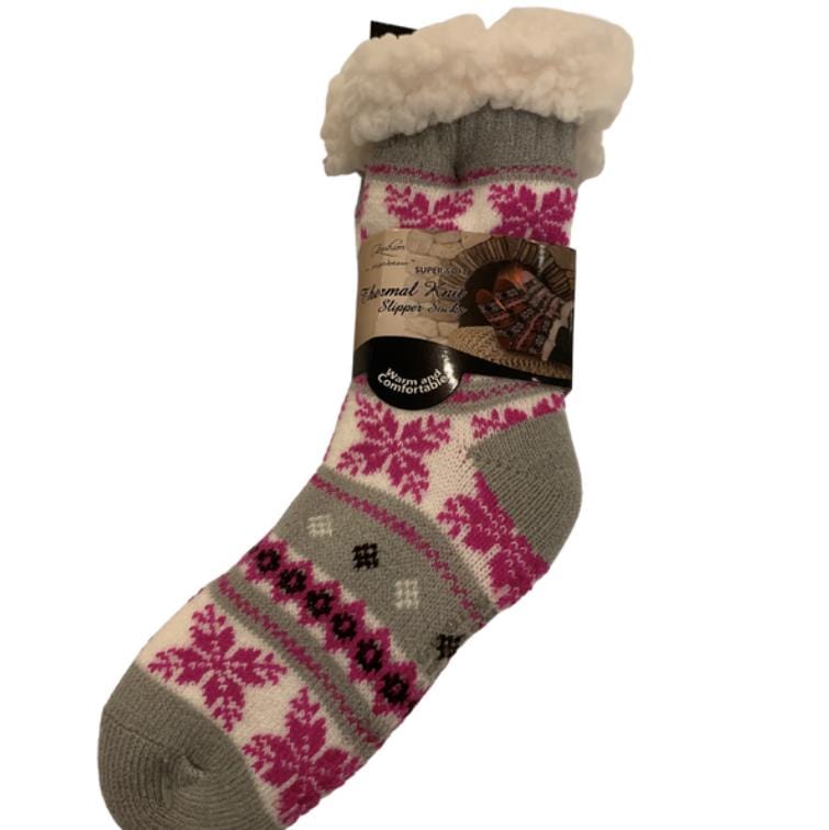 Knit Thermal Slipper Socks