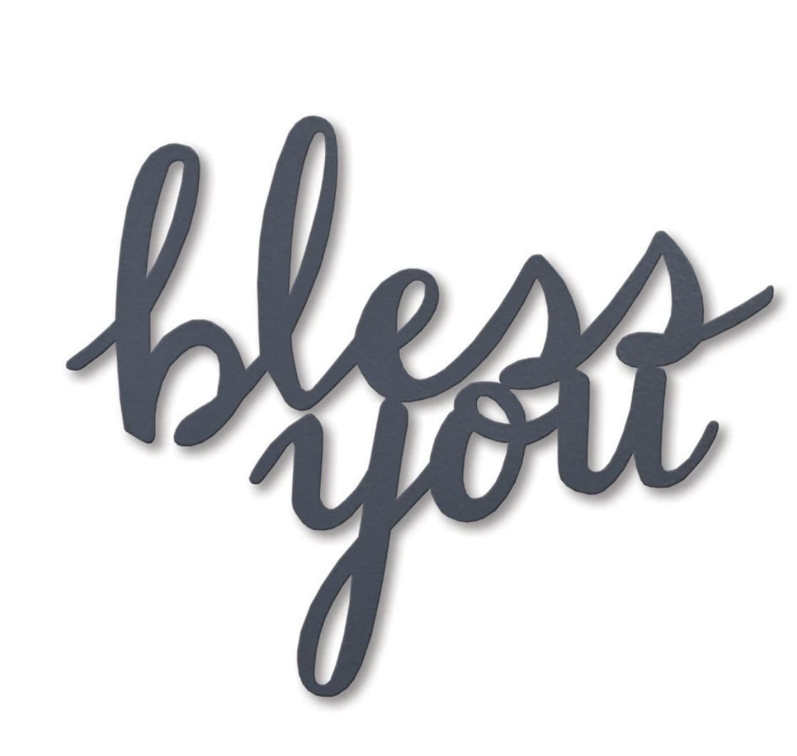 "Bless You" Magnet Grey