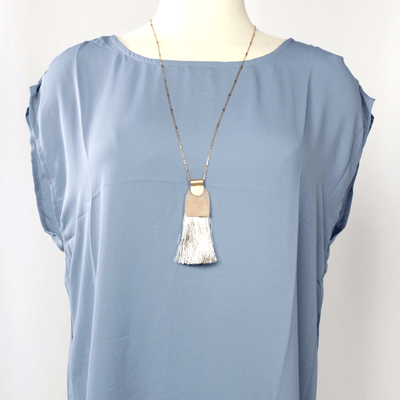 Fringe Pendant Necklace