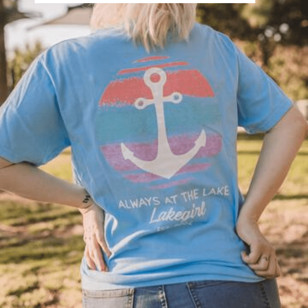 At The Lake Slap Hand Pocket Tee
